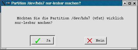 Rückfrage Deaktivierung Schreibmodus